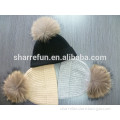wholesale 7gg rib pure cashmere knitted hats